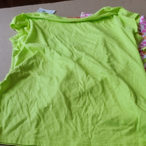 Hanes Pajama Set Green and Pink Floral Delight 60 Cotton 40 Poly - Picture 5 of 5